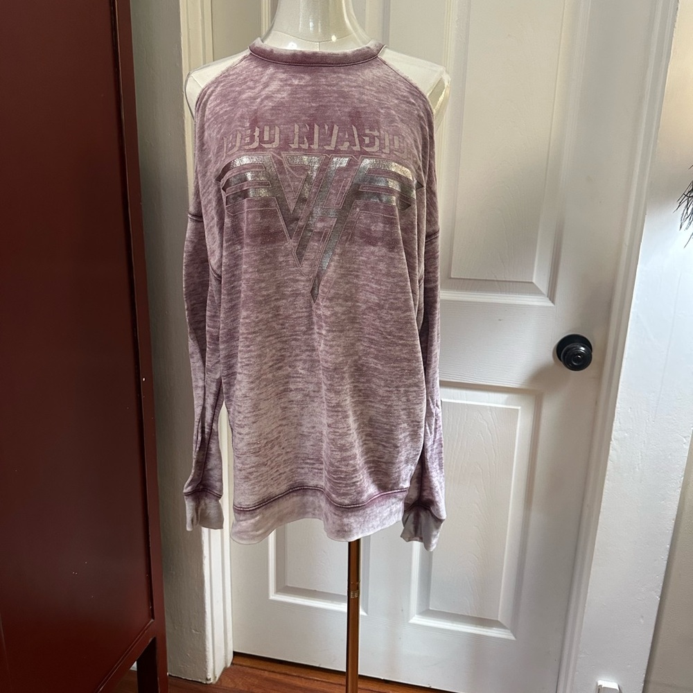 Van Halen Maroon Graphic Sweatshirt